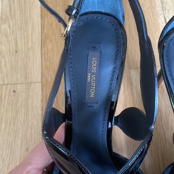 LOUIS VUITTON Springtime BLACK sandals NEW - Picture 9 of 9